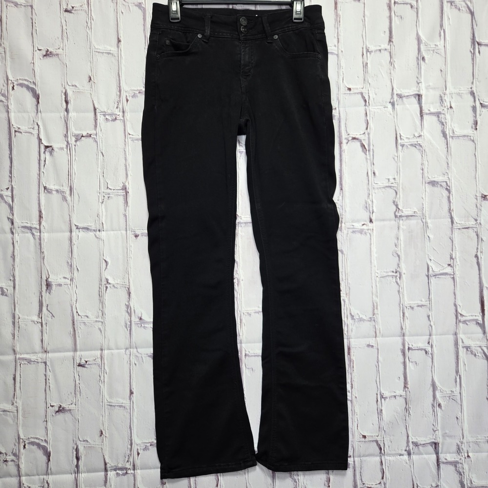 WallFlower Luscious Curvy Fit Black Bootcut Jeans Size 7 Eco Recycled Stretchy